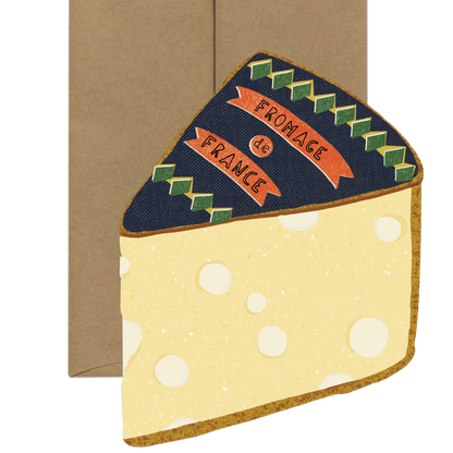 Cheese Card - French Collection Die Cut