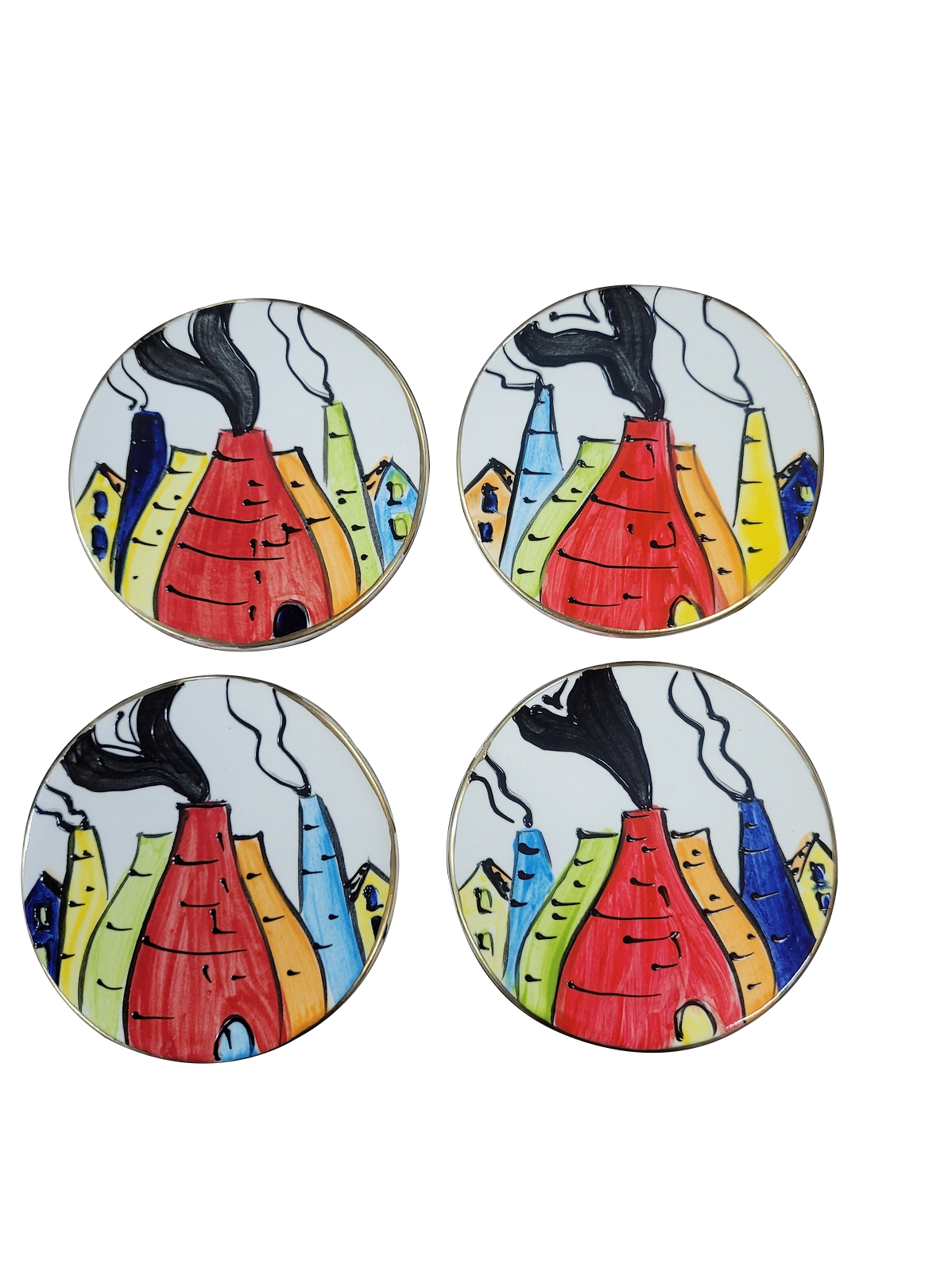 Anita Harris Potteries Coasters Set of 4