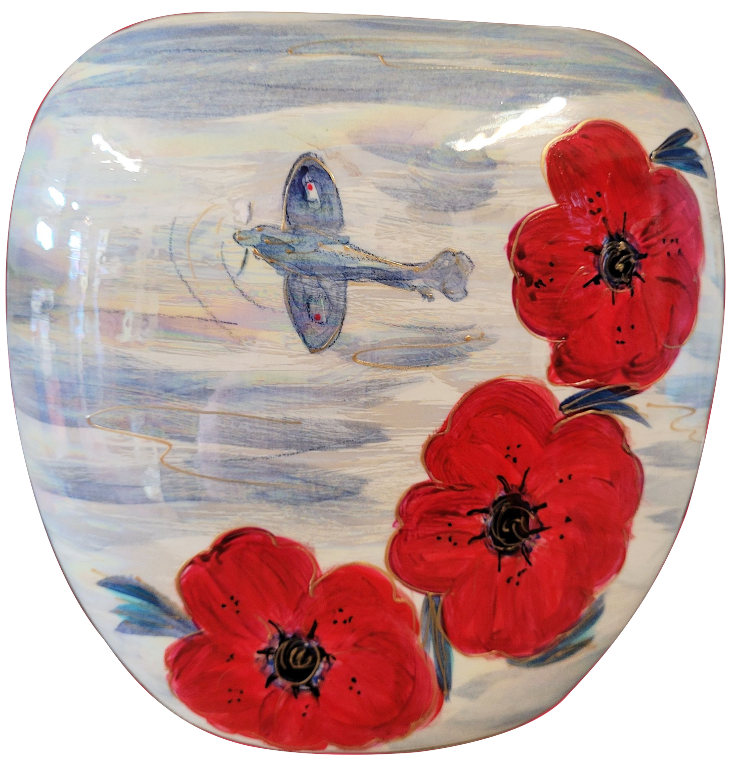 Anita Harris VE Day 80 Anniversary 19cm Purse Vase