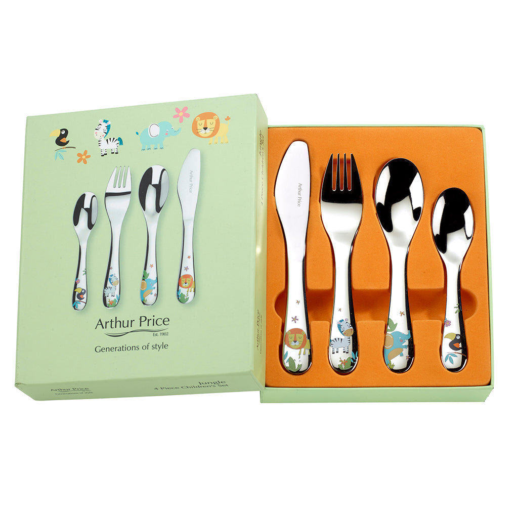 Arthur Price Jungle 4 piece Child's cutlery set