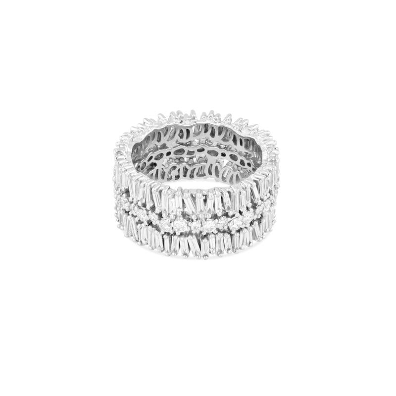 Layered Thin Eternity Band