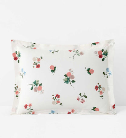 Percale Sham - Ditsy Dahlia Ivory