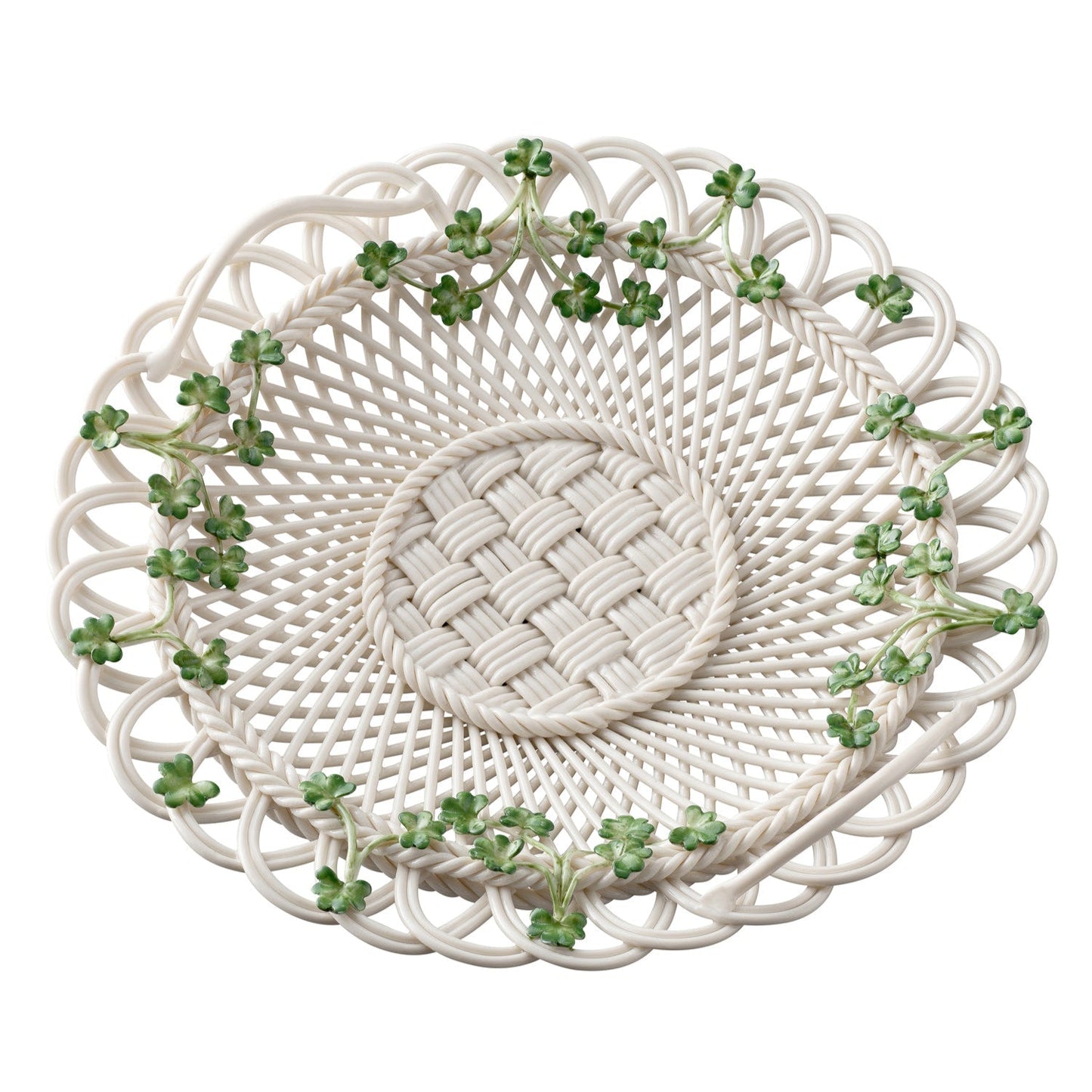Belleek Shamrock Heritage Basket