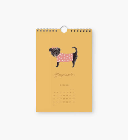 2027 Kitchen Calendar - Dog of the Month