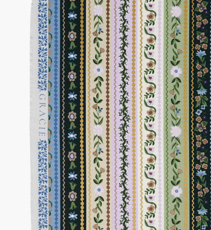 Gemma Canvas Metallic Fabric - Cool