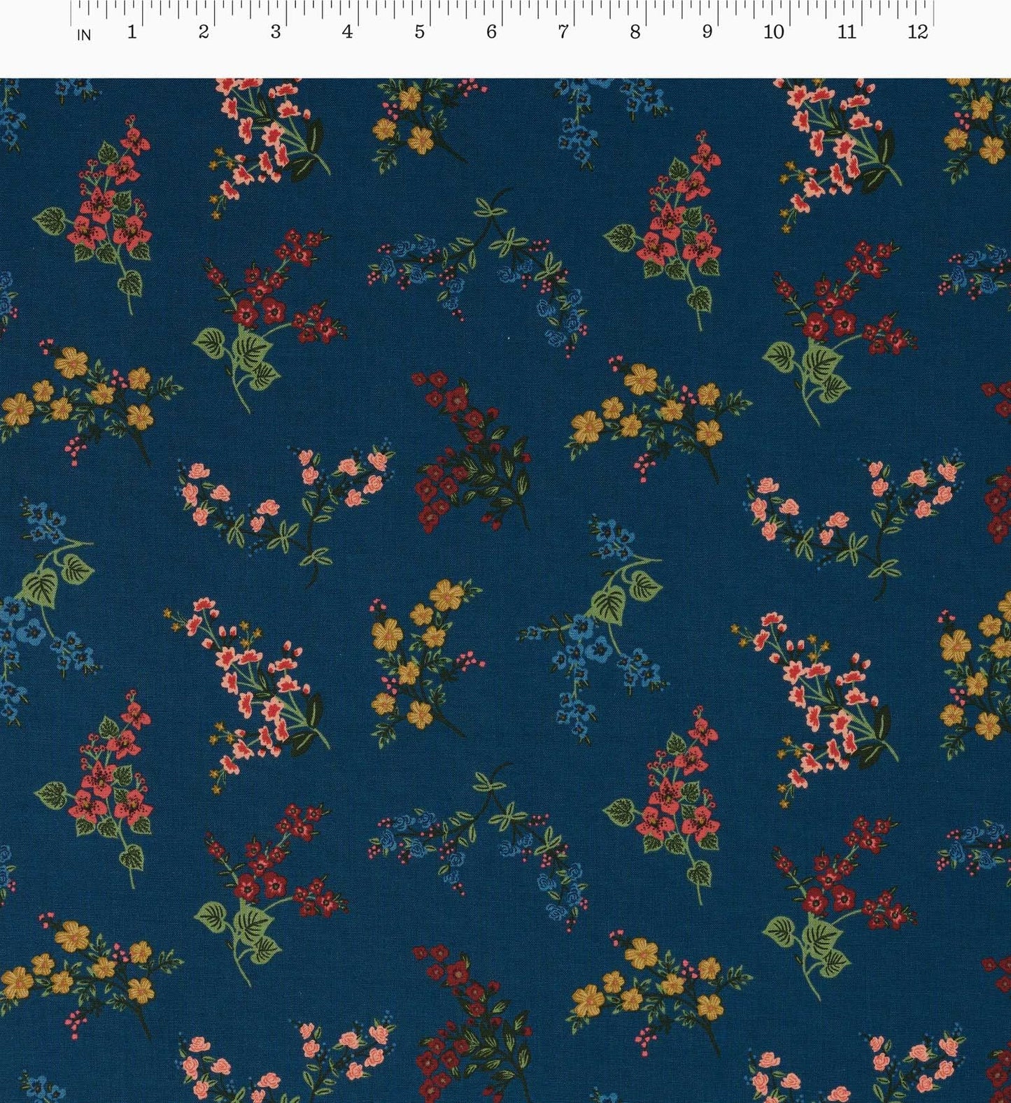 Amelia Cotton Fabric - Sapphire