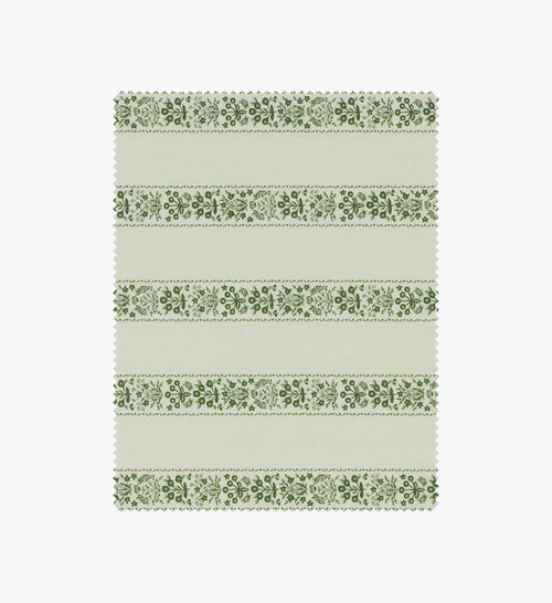 Estee Stripe Cotton Fabric - Cream