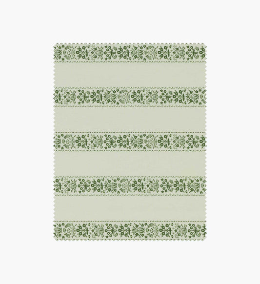 Estee Stripe Cotton Fabric - Cream