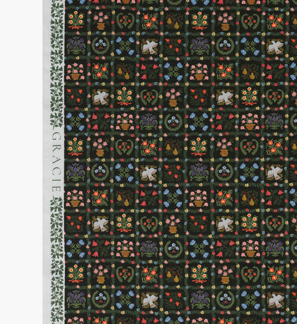 Helena Cotton Fabric - Black