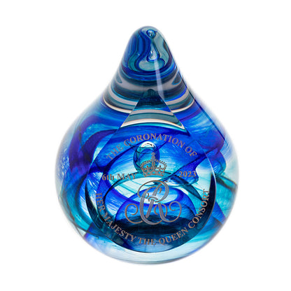 Caithness Camilla Queen Consort Coronation Teardrop Paperweight