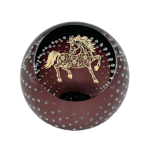 Caithness Year of the Horse Paperweight