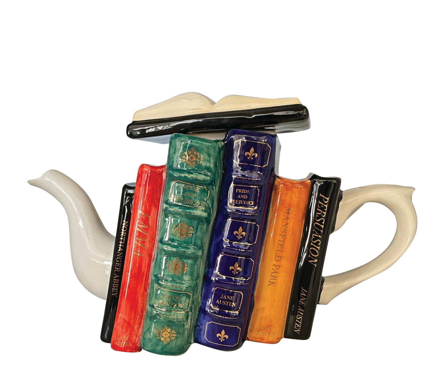 Ceramic Inspirations Jane Austen Book Teapot