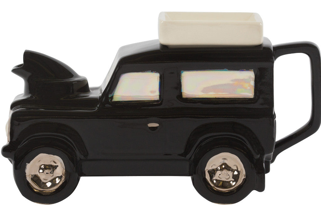 Ceramic Inspirations Landrover Black Teapot