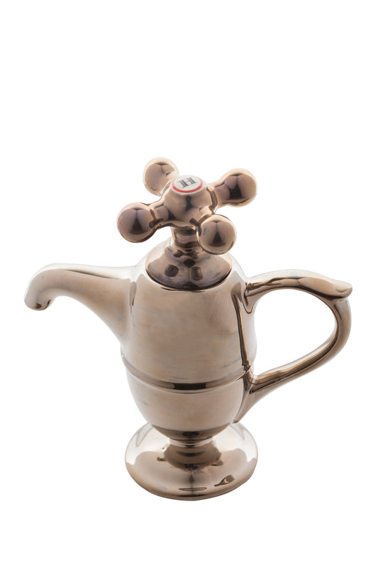 Ceramic Inspirations Silver Tap Teapot