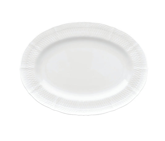 Cher Blanc Oval Plate 27cm