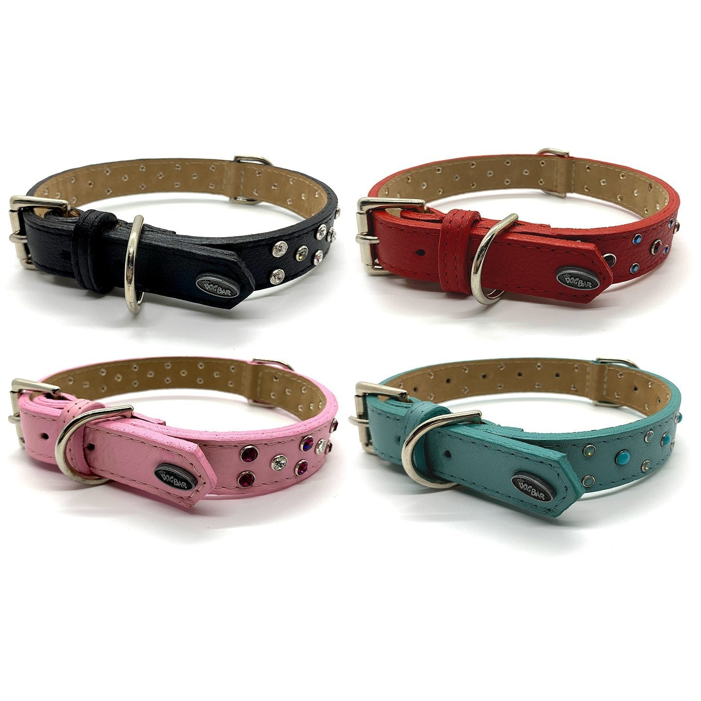 Dog Bar Crystal Cluster Collars