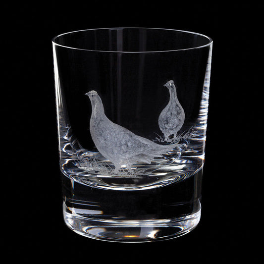 Dartington Crystal Hand Engraved Grouse Tumbler
