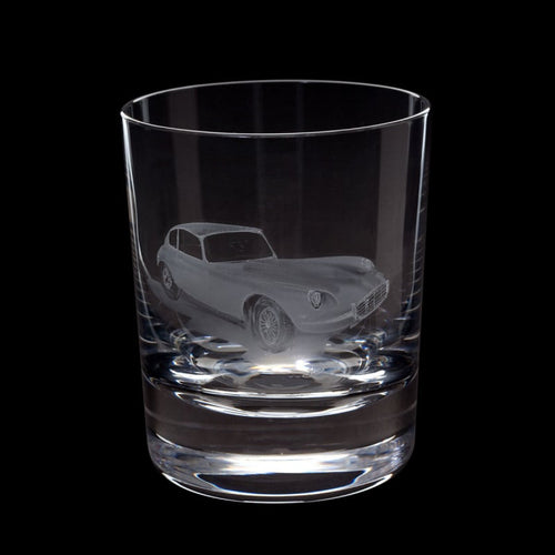 Dartington Crystal Hand Engraved Jaguar E-Type Tumbler