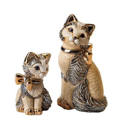 De Rosa Cat with Gold Ribbon