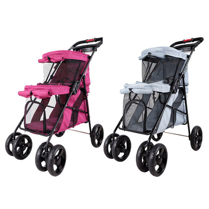 Double Decker Pet Bus Strollers