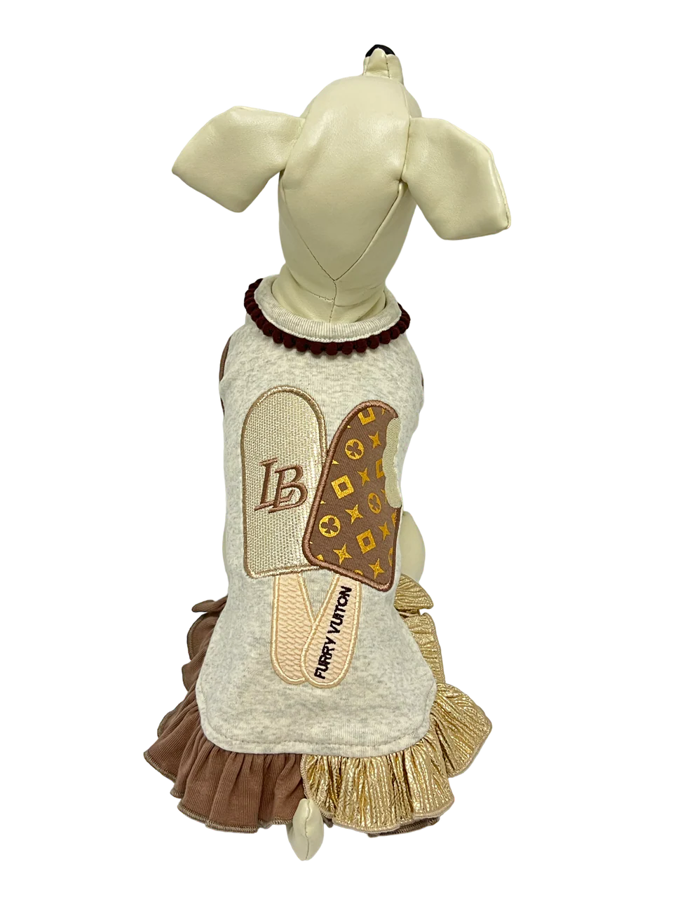 Luna Blue Furry Vuiton Ice Cream Dress