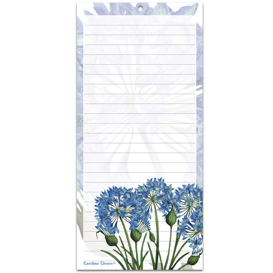 Emma Ball Agapanthus Magnetic Notepad
