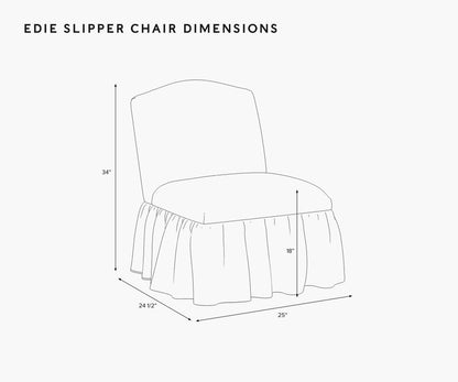 Edie Slipper Chair - Dahlia