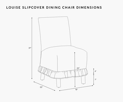 Louise Slipcover Dining Chair - Climbing Vines