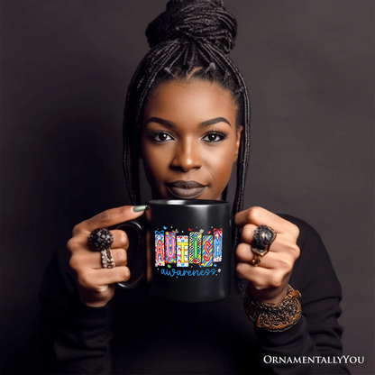 Autism Awareness Support Mug, Colorful Spectrum Gift