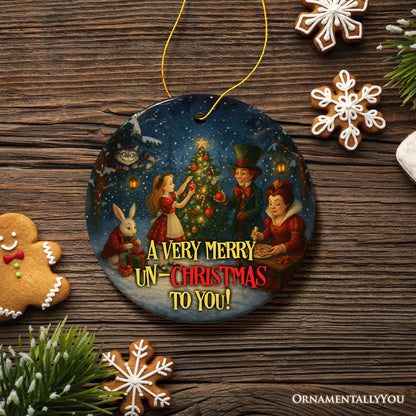 A Very Merry Un-Christmas Ornament, Alice's Christmas in Wonderland Gift and Tree Decor