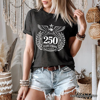 250th Anniversary Strong Eagle T-Shirt, 4th of July USA Patriotic 1776–2026 Tee