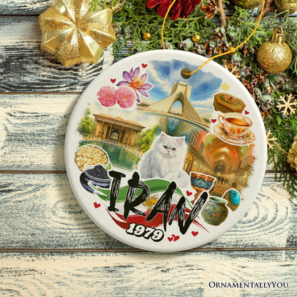 Artistic Iran Landmarks Christmas Ornament, Persian Culture Gift and Travel Souvenir