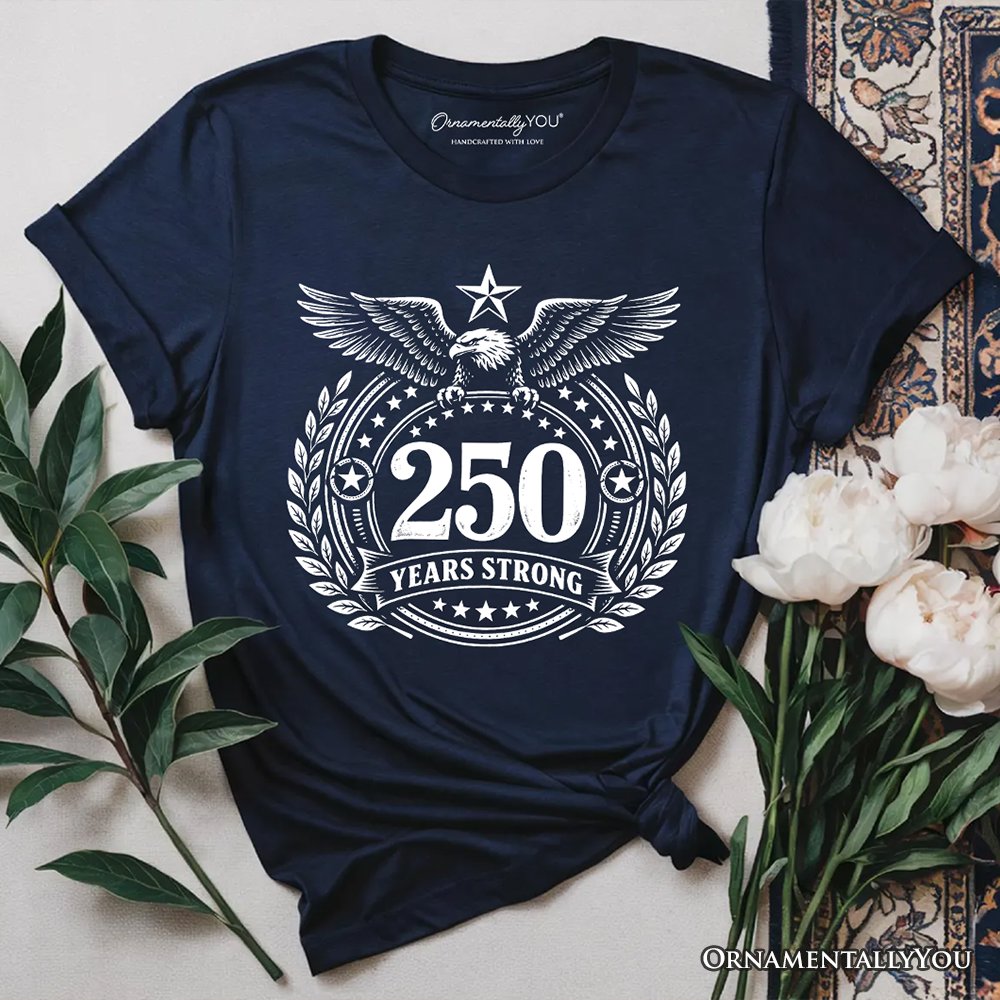 250th Anniversary Strong Eagle T-Shirt, 4th of July USA Patriotic 1776–2026 Tee