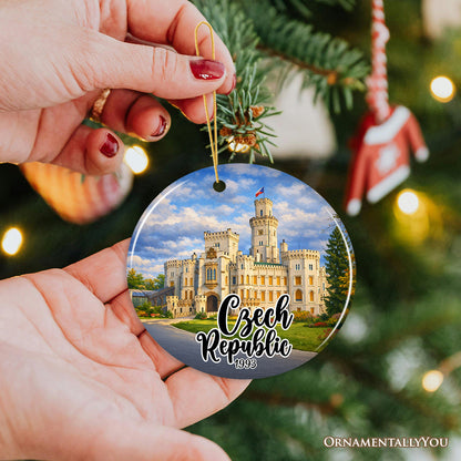 Artistic Czech Republic Landmarks Christmas Ornament, Prague Heritage Gift and Souvenir