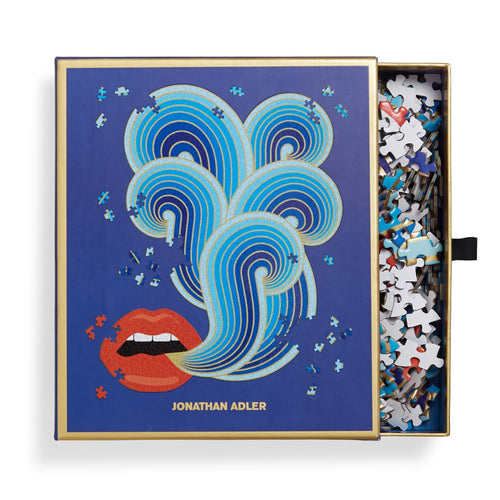 Jonathan Adler Lips Shaped Jigsaw Puzzle