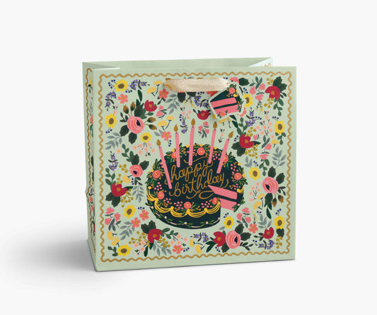Floral Cake Large Gift Bag