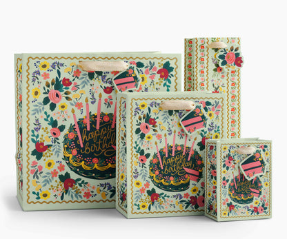 Floral Cake Large Gift Bag