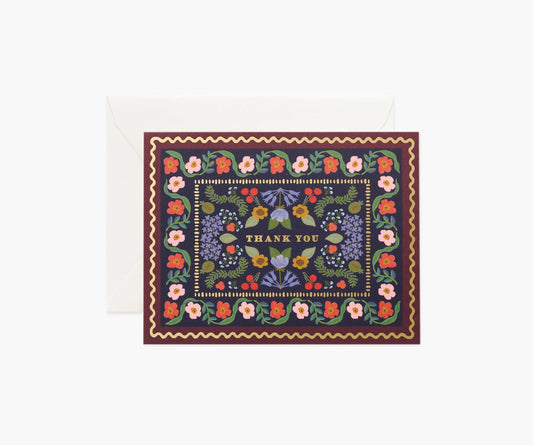 Delphine Thank You Card - Single Card