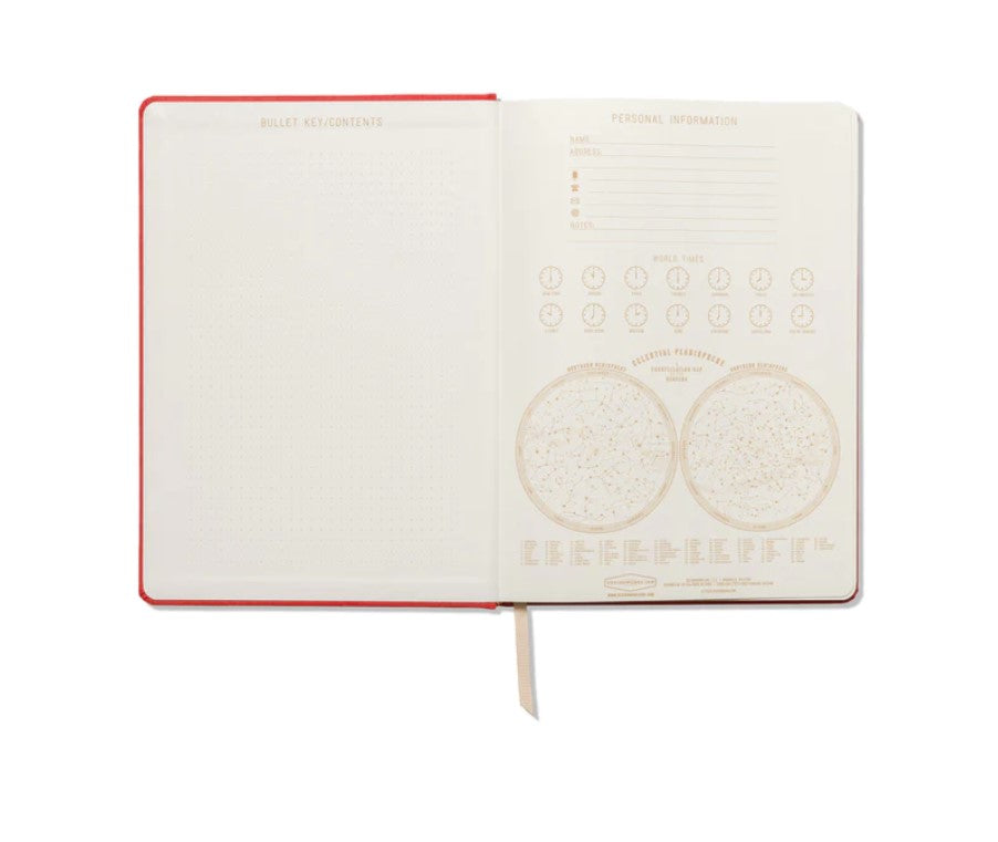JUMBO BOOKCLOTH JOURNAL - GOOD THINGS ARE COMING