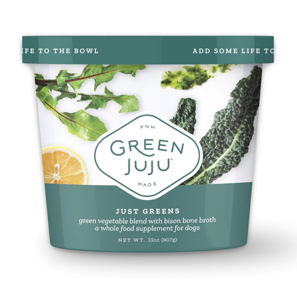 Green Juju Kitchen Frozen Just Greens Blend Food Topper