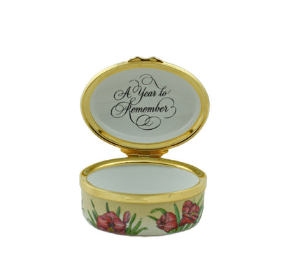 Halcyon Days 2002 A Year To Remember Enamel Box