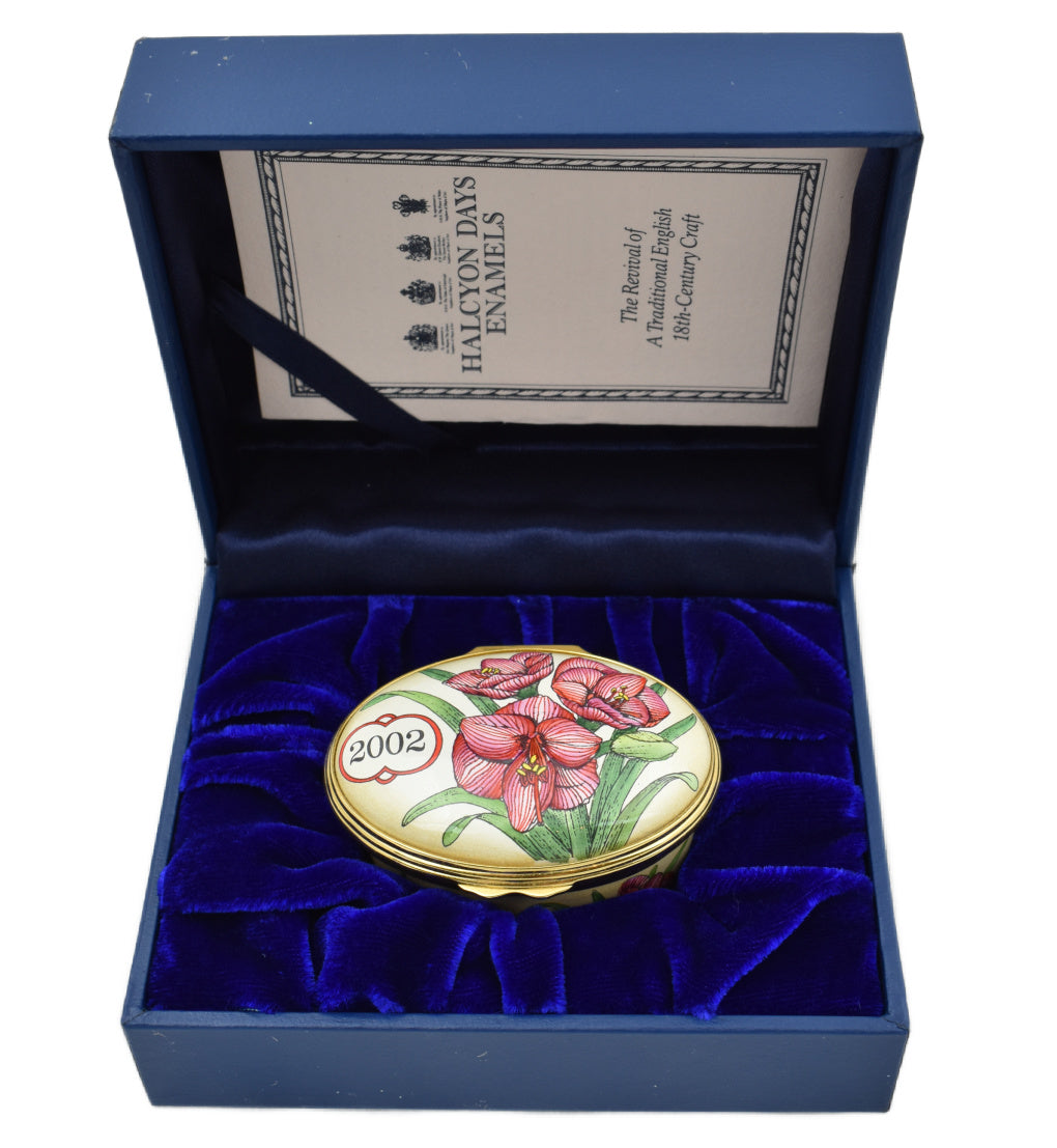 Halcyon Days 2002 A Year To Remember Enamel Box