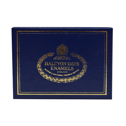 Halcyon Days 85th Birthday HM Queen Elizabeth The Queen Mother Enamel Box