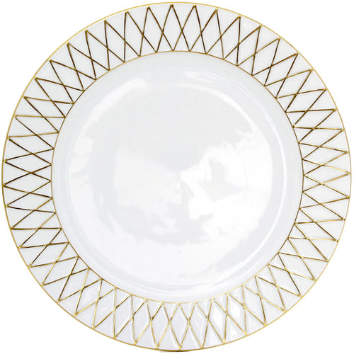 Herend BABOS Gold/White Serving Plate