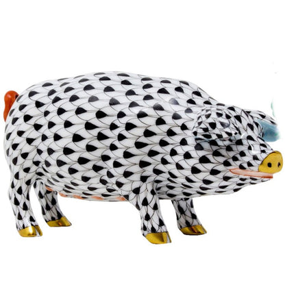 Herend Pig | Black
