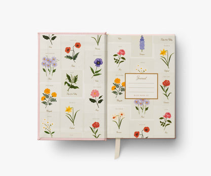 Birth Month Mini Embroidered Journal - January
