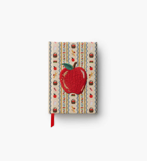 Mini Embroidered Journal - Schoolhouse