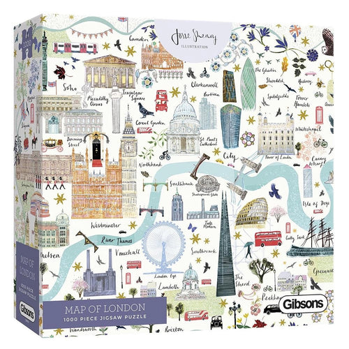 Gibsons Josie Shenoy Map of London 1000pc Puzzle
