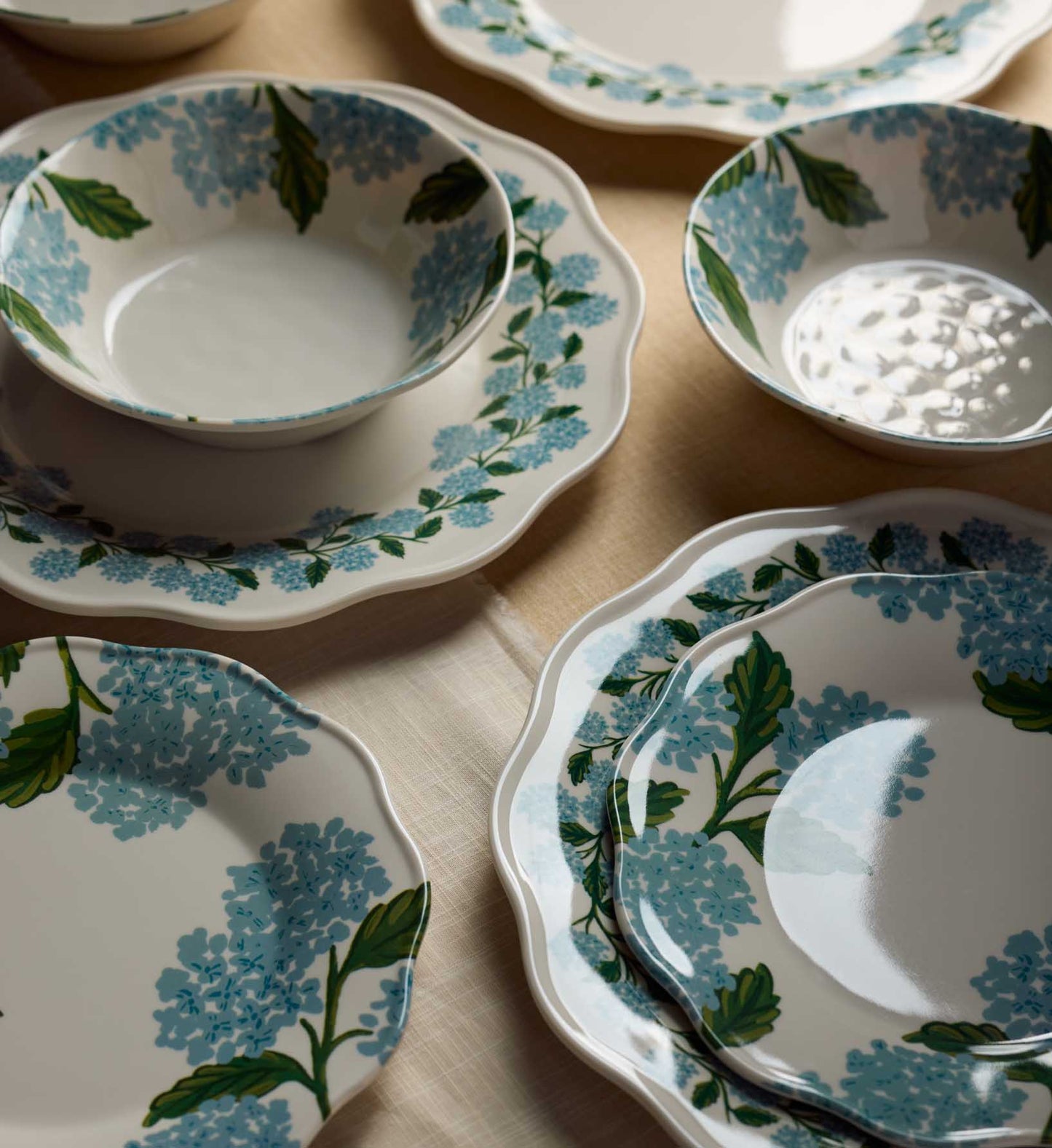 Melamine Assorted Bowls - Hydrangea
