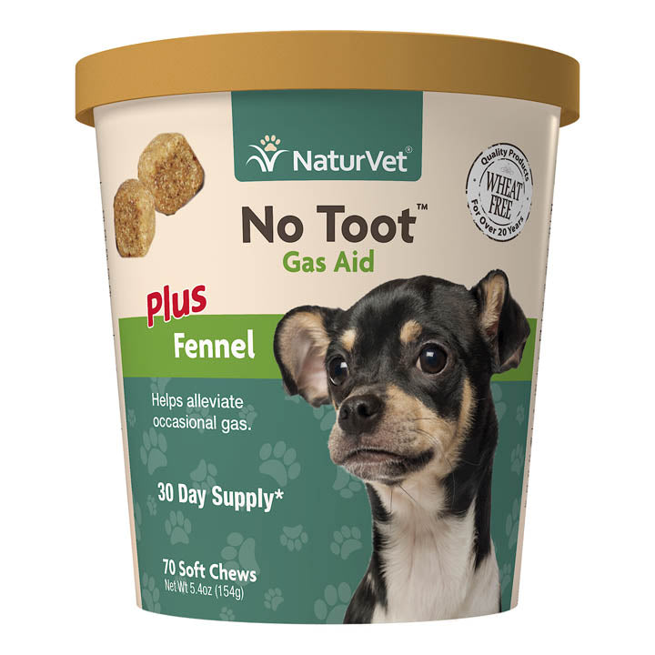 NaturVet No Toot Gas Aid Soft Chews